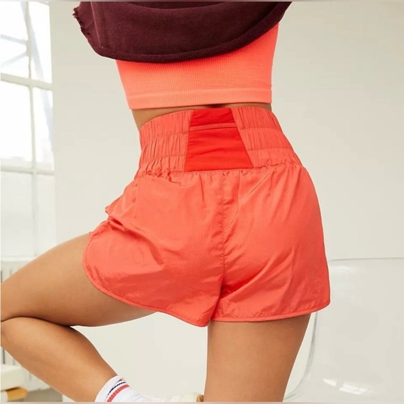 Free People The Way Home Shorts NWOT Size Small Orange - Picture 3 of 11